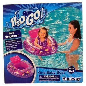 Bestway H2O Go! Pink /Purple Baby Boat Watercraft Age0-1 ~New